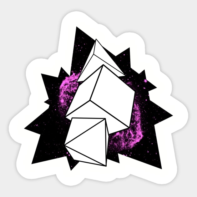 Space-Geometri Sticker by HiddenAlley